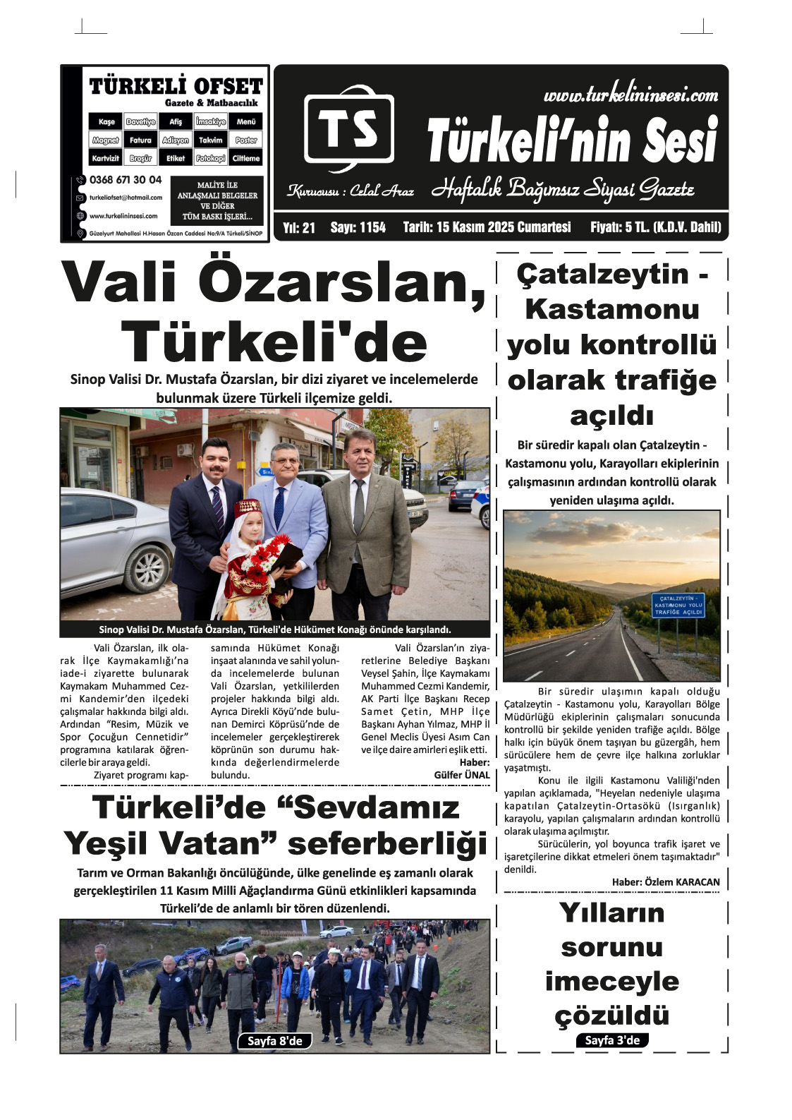 Türkeli'nin Sesi 15.11.2025