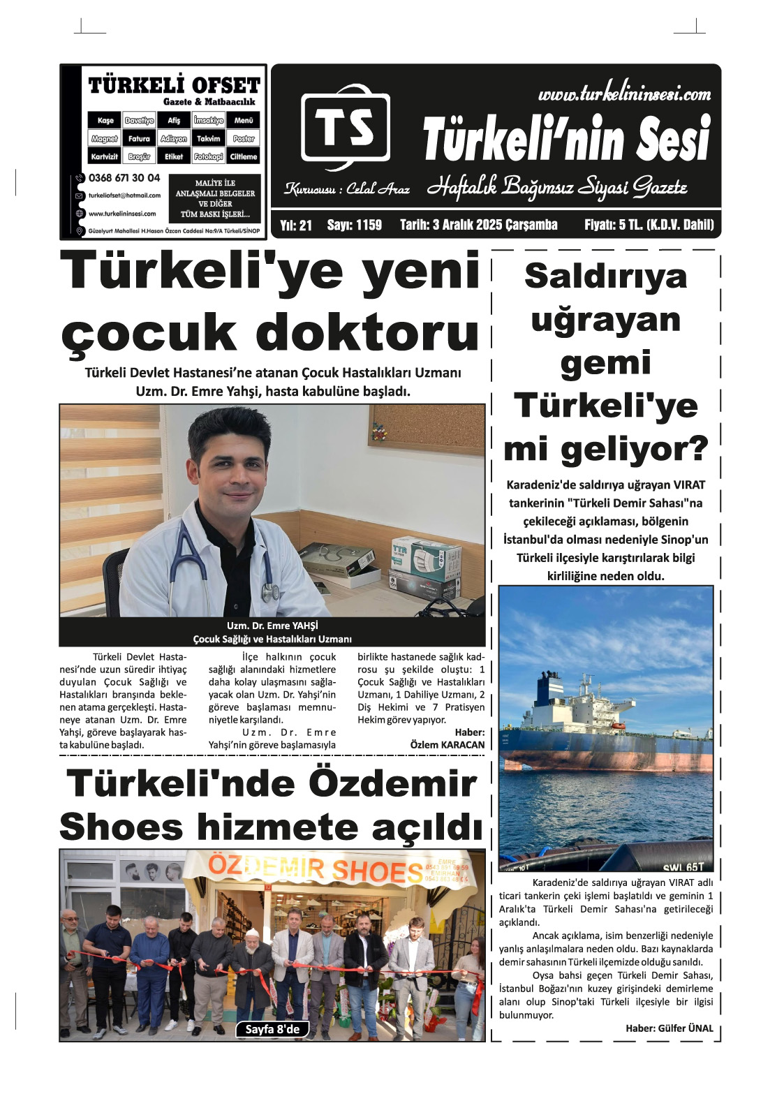 Türkeli'nin Sesi 03.12.2025