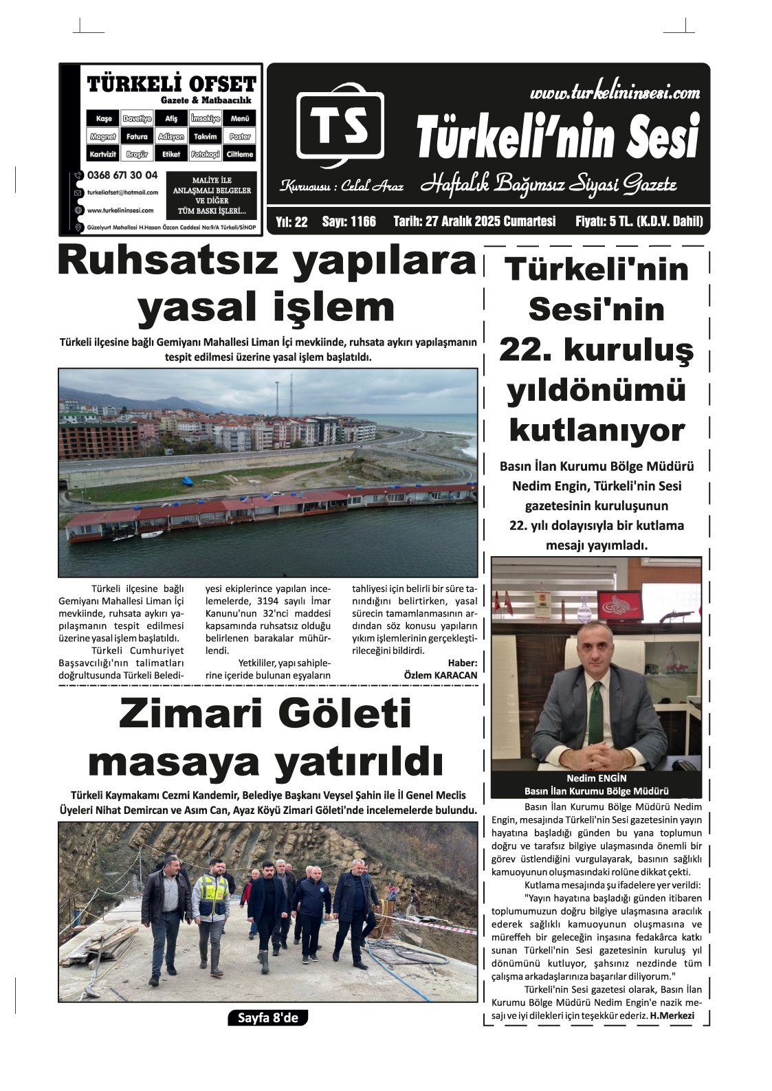 Türkeli'nin Sesi 27.12.2025