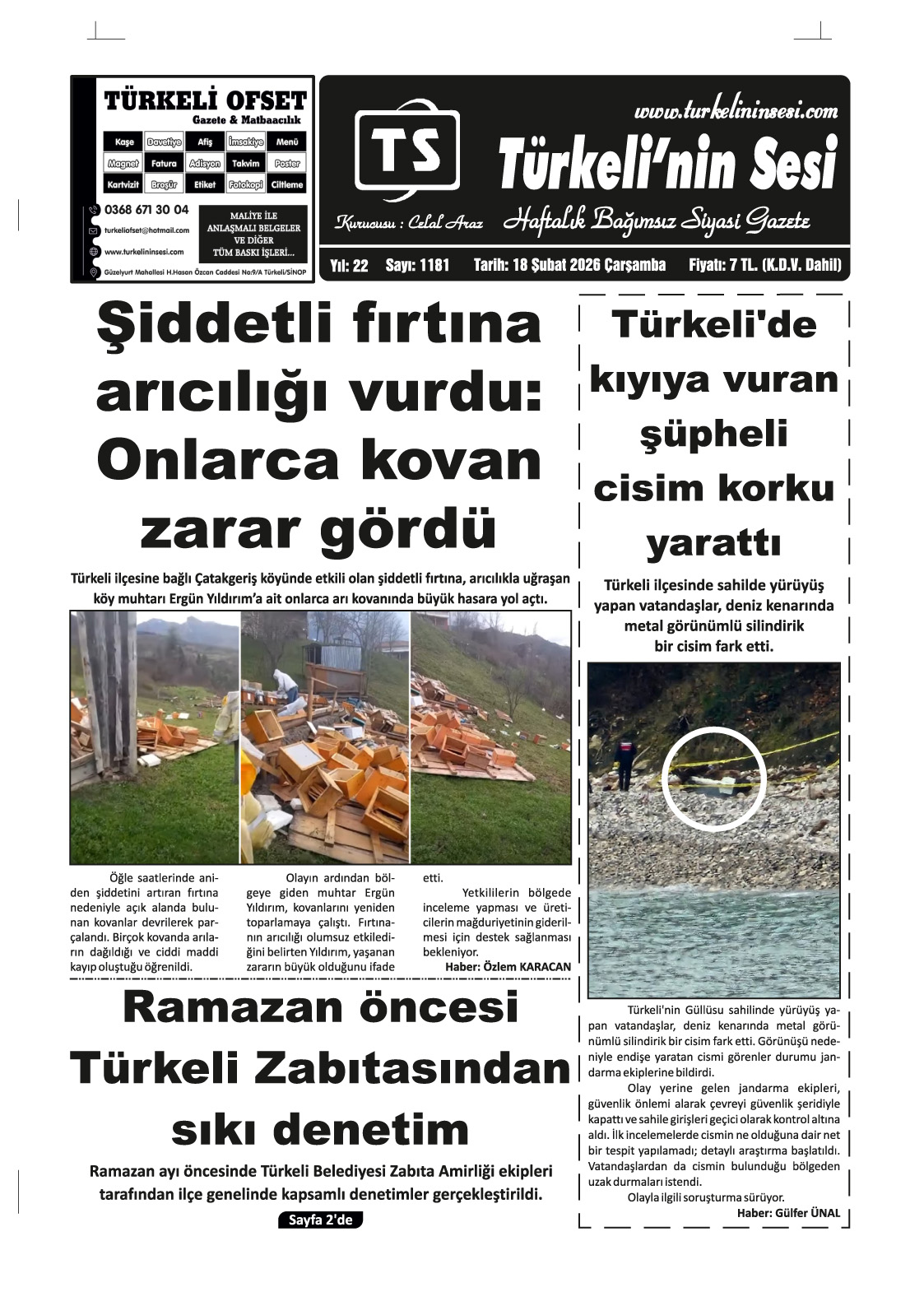 Türkeli'nin Sesi 18.02.2026