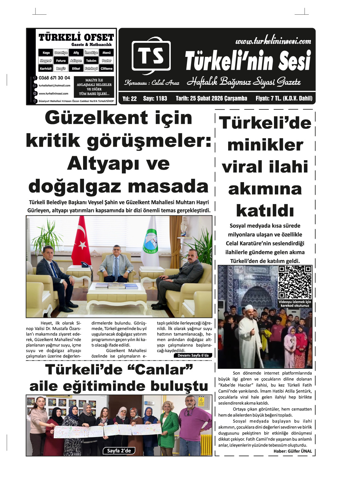 Türkeli'nin Sesi 25.02.2026