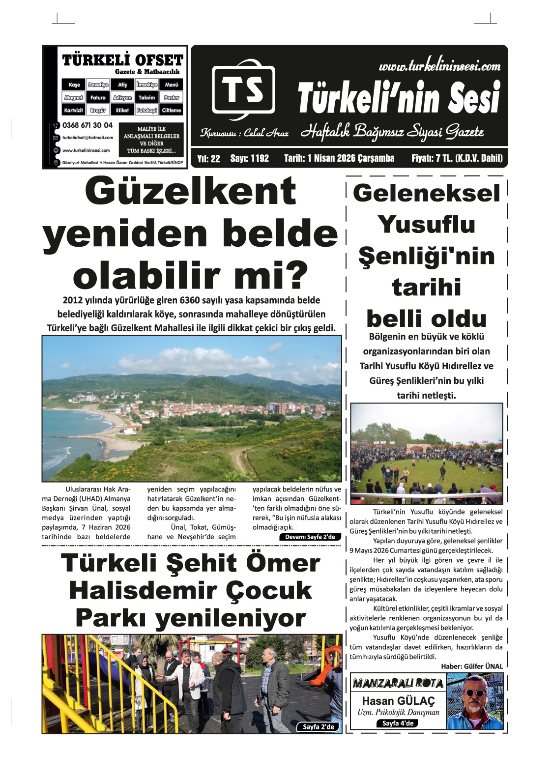 Türkeli'nin Sesi 01.04.2026