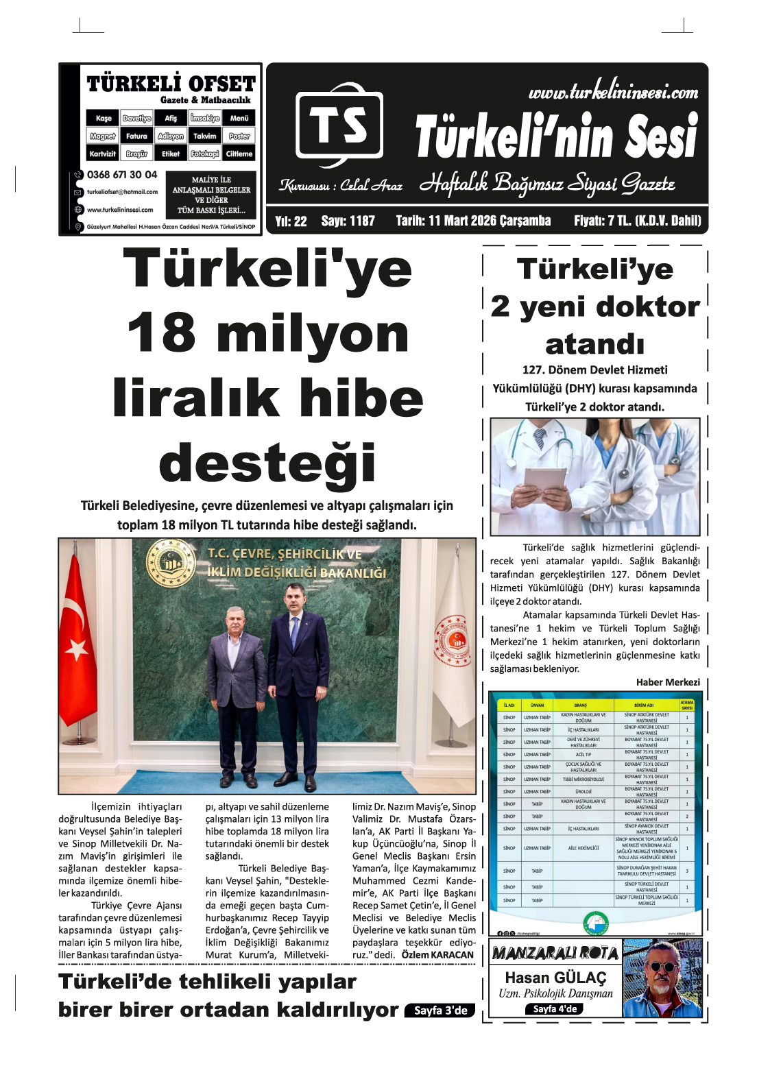 Türkeli'nin Sesi 11.03.2026