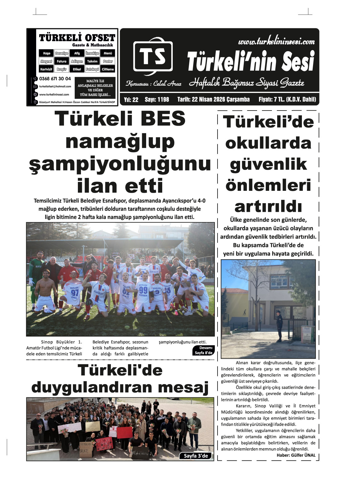 Türkeli'nin Sesi 22.04.2026