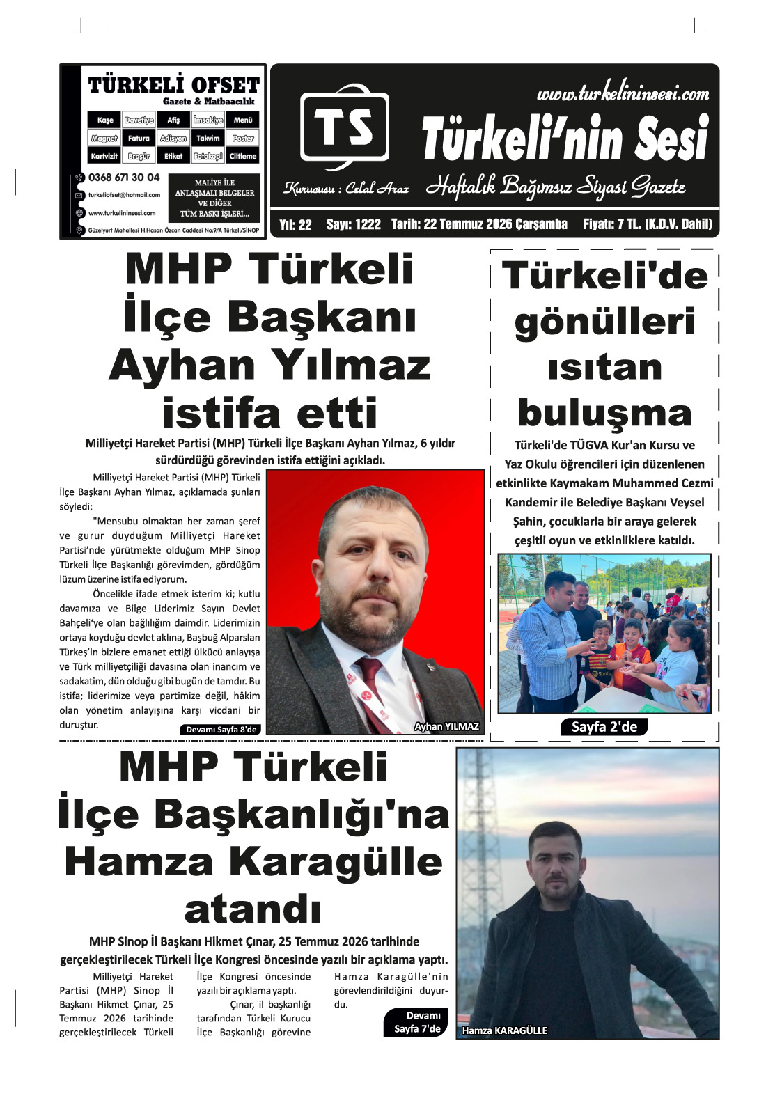 Türkeli'nin Sesi 22.07.2026