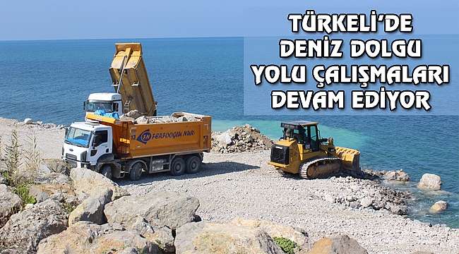 Türkeli'de deniz dolgu yolu çalışmaları