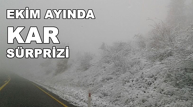 Türkeli'nin yüksek kesimlerinde sezonun ilk karı