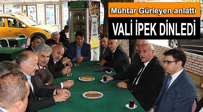Vali İpek, Güzelkent'in sorunlarını dinledi