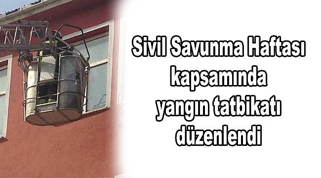 Lise öğrencilerine yangın ve tahliye tatbikatı