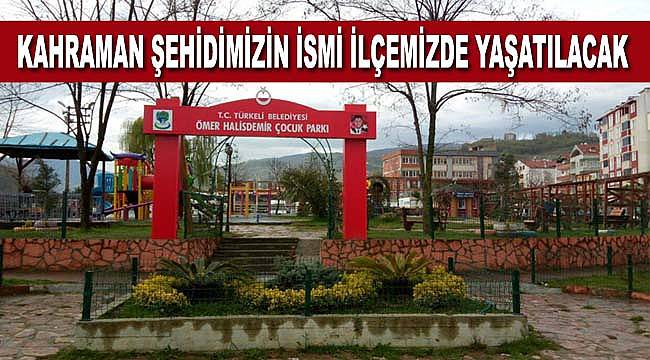 Türkeli'deki çocuk parkına Ömer Halisdemir ismi verildi