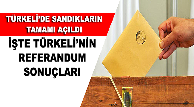 Türkeli'nin referandum sonuçları