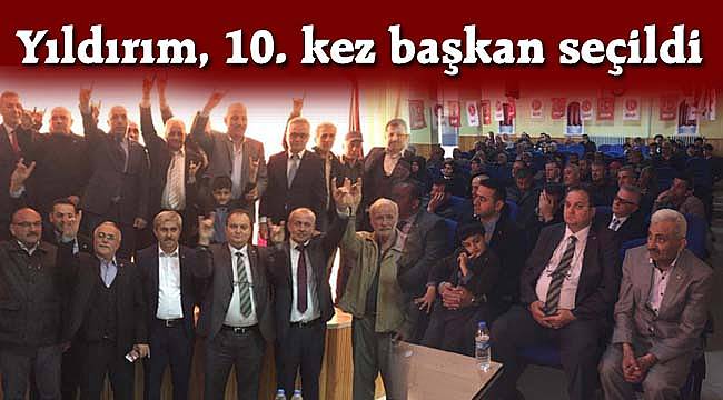 Yıldırım, 10. kez başkan seçildi