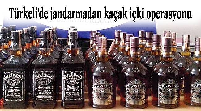 Türkeli'de jandarmadan kaçak içki operasyonu