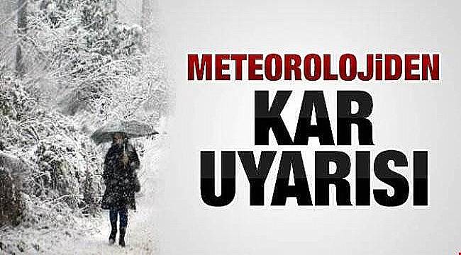 Meteorolojiden kar uyarısı