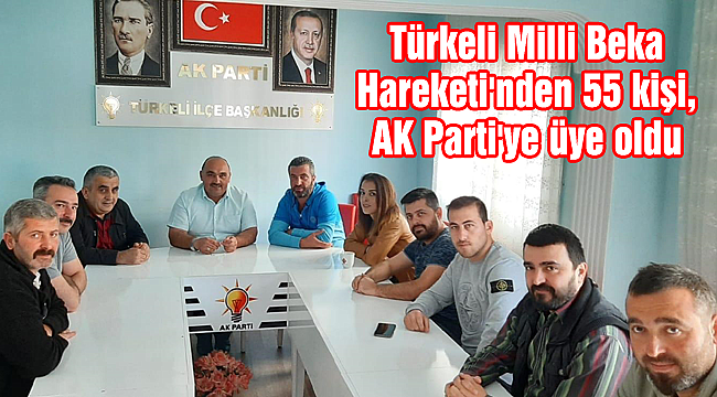 Milli Beka Hareketi'nden 55 kişi, AK Parti'ye üye oldu