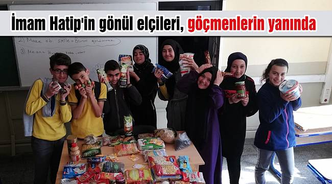 İmam Hatip'in gönül elçileri, göçmenlerin yanında