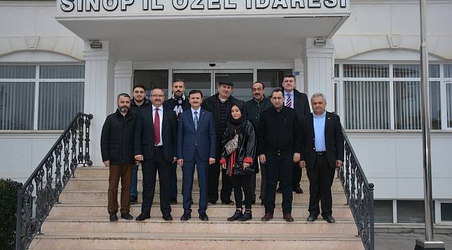 Sinop Basınından Yahya Çınkıl'a hayırlı olsun ziyareti