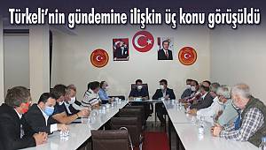 Türkeli'nin gündemindeki üç konu görüşüldü