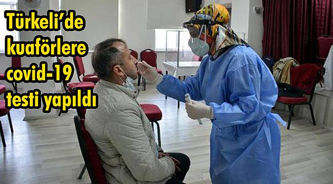 Türkeli'de kuaförlere koronavirüs testi yapıldı