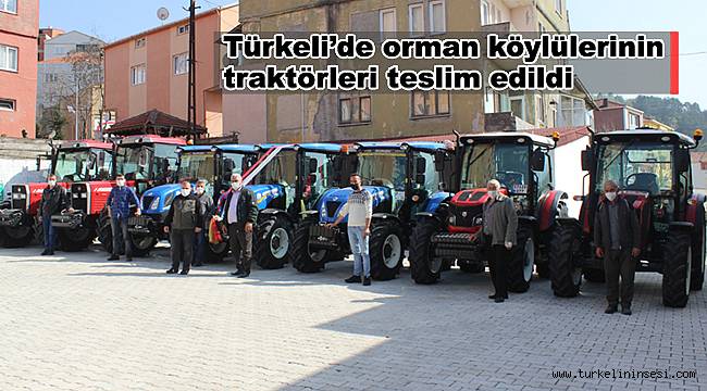 Türkeli'de orman köylülerinin traktörleri teslim edildi