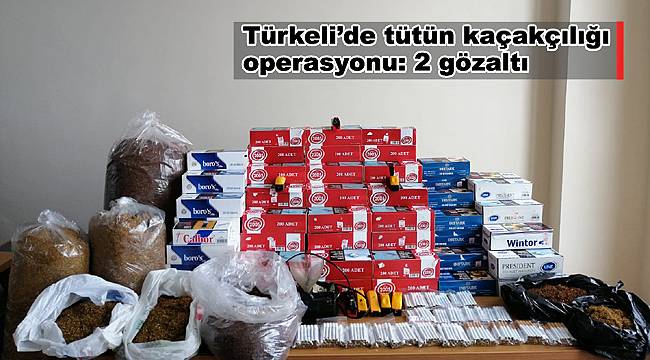Türkeli'de tütün kaçakçılığı operasyonu: 2 gözaltı