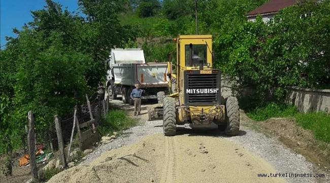 Türkeli'de asfaltlama çalışmalarına başlandı