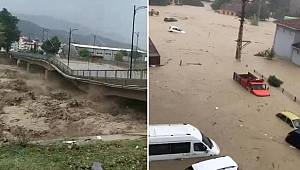 Ayancık'ta sağanak sele dönüştü, hastane tahliye ediliyor