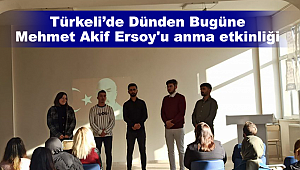 Türkeli'de Dünden Bugüne Mehmet Akif Ersoy'u anma etkinliği