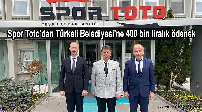 Spor Toto'dan Türkeli Belediyesi'ne 400 bin liralık ödenek
