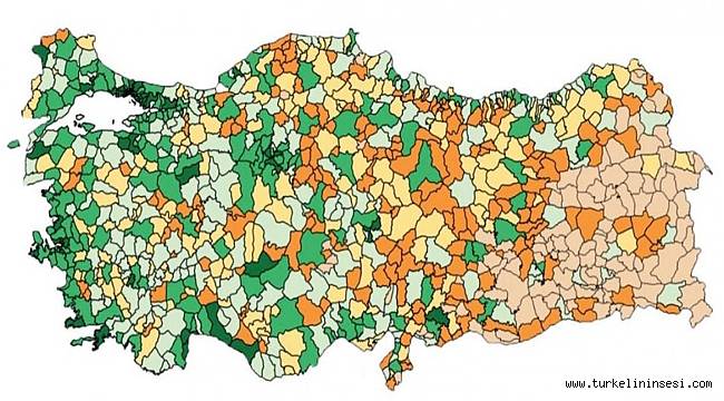 Türkeli, 970 ilçe arasında 470'nci sırada yer aldı