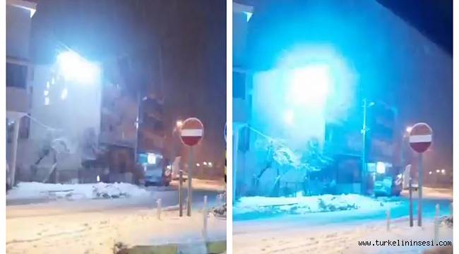 Türkeli'de elektrik tellerinden çıkan kıvılcımlar korkuttu
