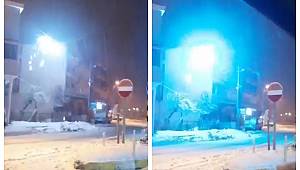 Türkeli'de elektrik tellerinden çıkan kıvılcımlar korkuttu