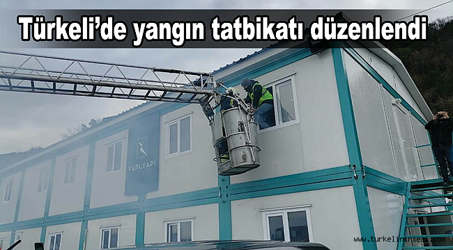 Türkeli'de yangın tatbikatı düzenlendi