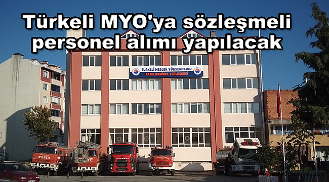 Türkeli MYO'ya sözleşmeli personel alımı