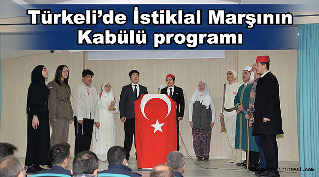 Türkeli'de İstiklal Marşının Kabülü programı