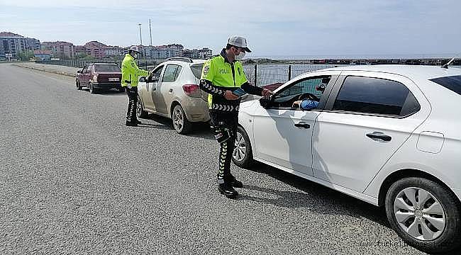 136 araç trafikten men edildi
