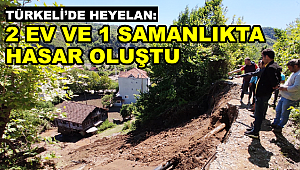 Türkeli'de heyelan: 2 ev ve 1 samanlıkta hasar oluştu
