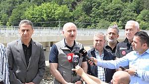 Bakan Karaismailoğlu, Ayancık'ta açıklamada bulundu