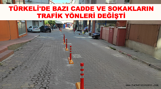 Türkeli'de bazı cadde ve sokakların trafik yönleri değişti