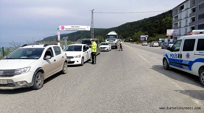 Temmuz'da Sinop'ta 4 bin 986 kişiye trafik cezası uygulandı