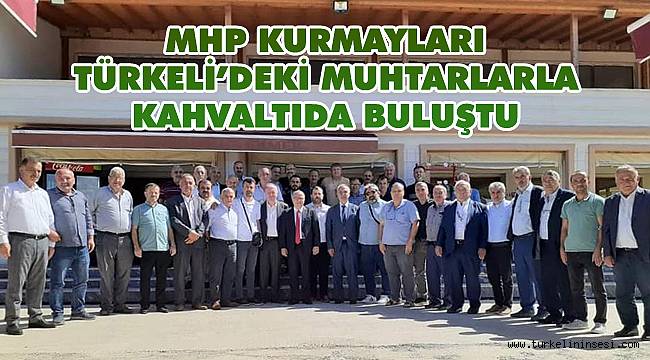 MHP kurmayları Türkeli'deki muhtarlarla kahvaltıda buluştu