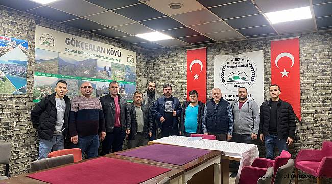 Gökçealan Köyü Derneği'nde mevcut başkan güven tazeledi
