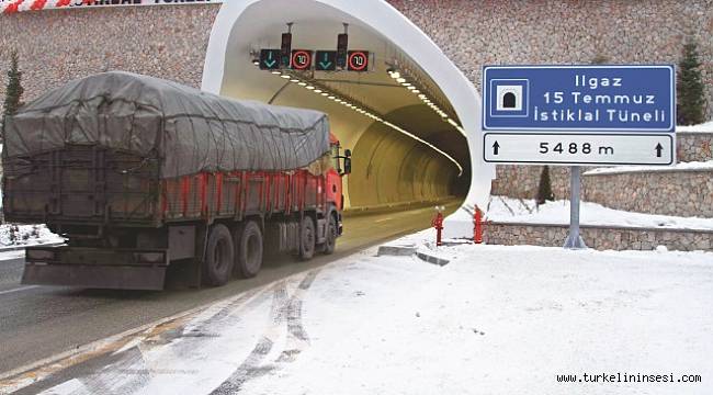 Ilgaz tünelinde 143 milyonluk onarım yapılacak