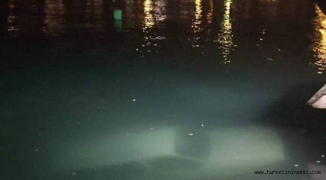 Denize düşen otomobilinden kendi imkanlarıyla çıktı