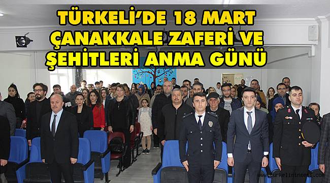 Türkeli'de 18 Mart Çanakkale Zaferi ve Şehitleri Anma Günü