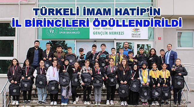 Türkeli İmam Hatip'in il birincileri ödüllendirildi