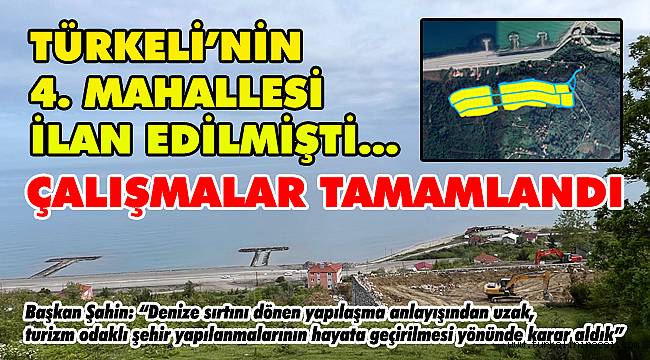 Türkeli'nin 4. mahallesi ilan edilmişti... Çalışmalar tamamlandı