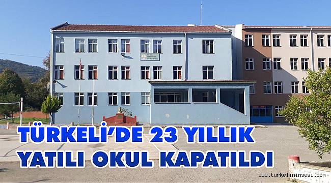 Türkeli'de 23 yıllık yatılı okul kapatıldı