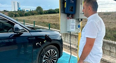 Sinop'ta güneş panellerinden elektrikli şarj istasyonu