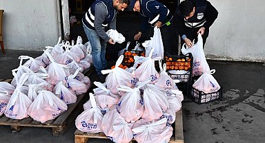 5 ton mandalina örnek iş birliği ile dağıtılıyor